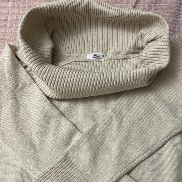 Beige Off-shoulder Sweater - Picture 1 of 4